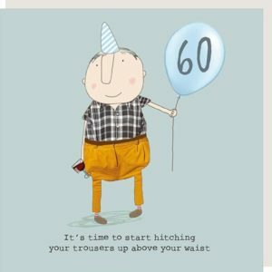 Boy 60th Birthday Card Trousers