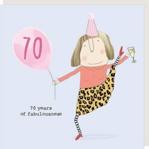 Girl 70th Birthday Card