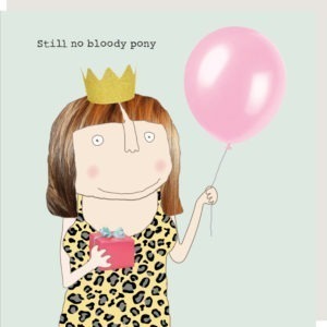 No Pony Birthday Card
