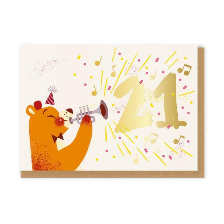 21st Birthday Trumpet Card