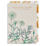 Kew Words Not Enough Card