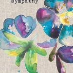 With Sympathy Blue Flower Card