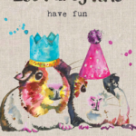 It's Party Time Guinea Pigs Card