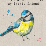 Lovely Friend Blue Tit Card