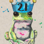 21st Birthday Frog Card