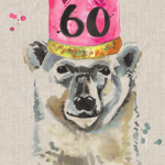 60th Birthday Polar Bear Card