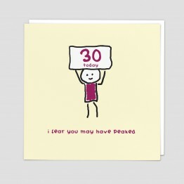 30th Birthday Peaked Card