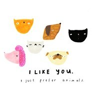 Prefer Animals Card