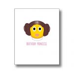 Birthday Princess Emoji Card