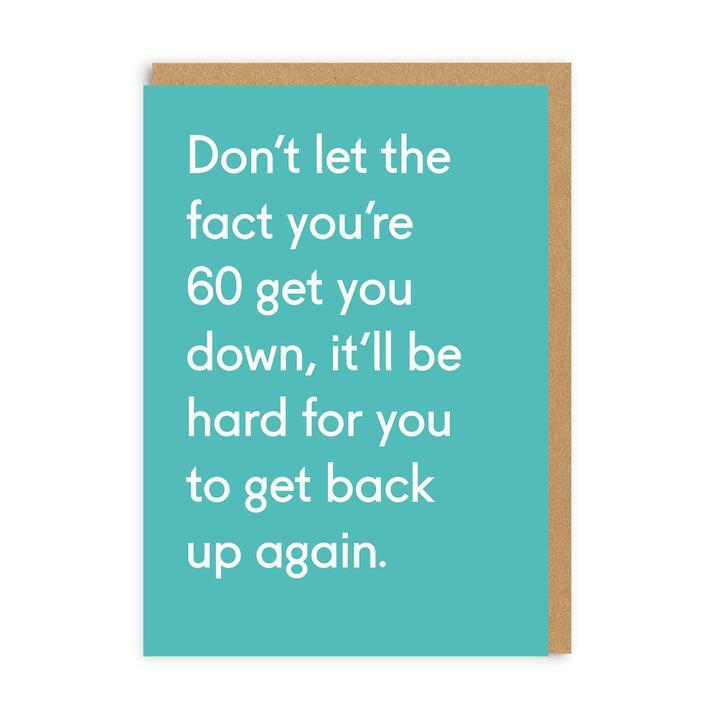 Get Back 60th Birthday Card