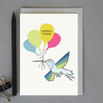 Best Wishes Hummingbird Card