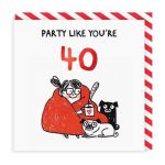 Party Like You're 40th Birthday Card