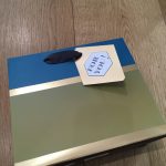 Small Colour Block Gift Bag - Blue/Green