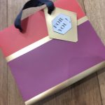 Small Colour Block Gift Bag - Purple/Red